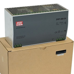 ZASILACZ NA SZYNĘ 24V 20A DRP-480-24 MEAN WELL