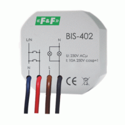 PRZEKAŹNIK BIST. BIS-402 230V/10A PUSZKA F&F