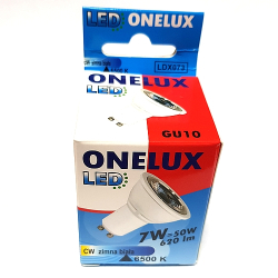 ŻARÓWKA LED GU10 7W(75W) 620lm CW ONELUX