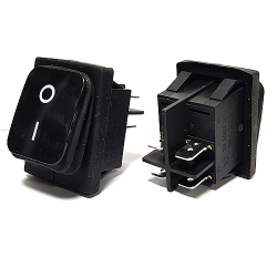 PRZEŁĄCZNIK A-KCD4-B OFF-(ON) 2 TORY CZARNY B/P