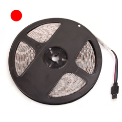 TAŚMA LED 12VDC 5050 IP65 CZERWONA 300LED