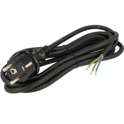 KABEL ZASILAJĄCY 230V Z WTYKIEM 3x0,75mm 3m