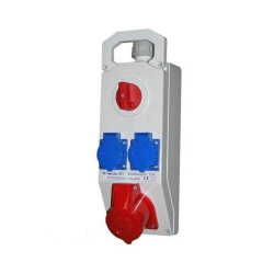 ROZDZIELNICA 2X32A 5B 3X230GN/16A WYŁ. 4MODUŁ