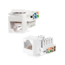MODUŁ KEYSTONE RJ45 UTP KAT. 5E , BIAŁY