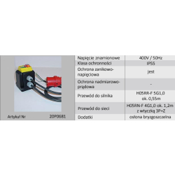 WYŁĄCZNIK Z/N GT 20P0681 400V DO MASZYN