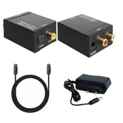 KONWERTER OPTYCZNY TOSLINK NA 2RCA