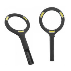 LUPA RĘCZNA Z PODŚWIETLENIEM 3xCOB 3W; 3D