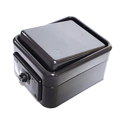 ŁĄCZNIK 230V 10A N/T SCHODOWY IP44 CEDAR CZARNY