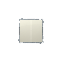 ŁĄCZNIK 230V BASIC BMW5.01/12 ŚWIECZNIKOWY BEŻ