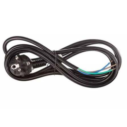 KABEL ZASILAJĄCY 230V WTYK KĄT. 3x0,75mm 2m