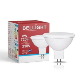 ŻARÓWKA MR16 LED 230V 8W 6500K
