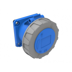 GNIAZDO PANEL 230V 32A 3P IP67 SIŁOWE