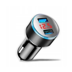 ŁADOWARKA SAM.12V 3,1A dualUSB LED