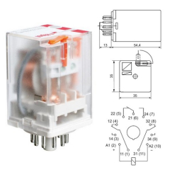 PRZEKAŹNIK 220VAC R15 3P 230VAC R15-2013-23-5230WT