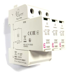 OGRANICZNIK PRZEPĘĆ ETI M T2 PV 1100/20 Y 1100VDC