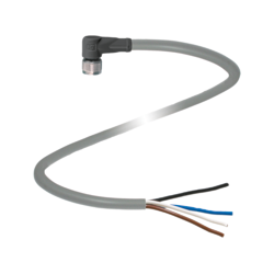 PRZYŁ. DO CZUJNIKA 4pin KĄTOWE M12 2mb CZARNY