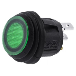 PRZEŁĄCZNIK KOŁ. OKRĄGŁY 24VDC IP65 ZIELONY