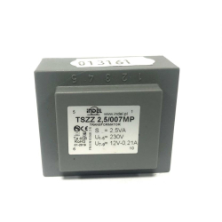 TRANSF. 230V/12V/0,2A TSZZ 2,5/007M