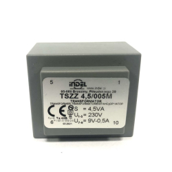 TRANSF. 230V/9V/0,5A TSZZ 4,5/005M