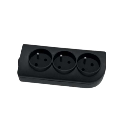 GNIAZDO 230V GN-30-2 Z/U ELGOTECH KOSTKA CZARNA