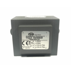 TRANSF. 230V/2X12V/2X0,75A TSZZ 18/006M