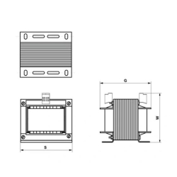 TRANSF. 230V/24V/0,83A TMB 20/016M/1