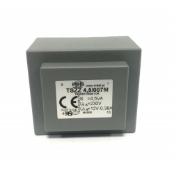 TRANSF. 230V/12V/0,375A TSZZ 4,5/007M