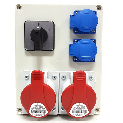 ROZDZIELNICA 2X32A 5B 2X230GN/16A WYŁ. 0-1