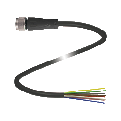 PRZYŁ. DO CZUJNIKA 8pin 5mb PROSTY M12 ŻEŃSKIE