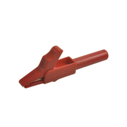 KROKODYLEK IZOLOWANY 15A; GN.4mm CZERWONY