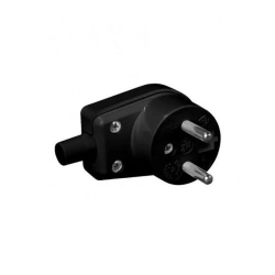 WTYK 230V WB-6 Z/U KĄTOWA CZARNA