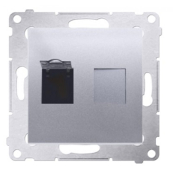 GNIAZDO SIMON54 RJ45 KAT6. D61.01/11 PRZESŁONA