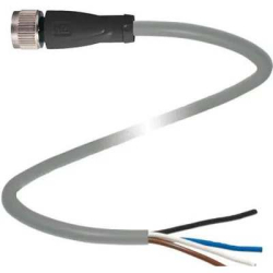 PRZYŁ. DO CZUJNIKA 4pin PROSTY M12 3mb ŻEŃSKIE PG9