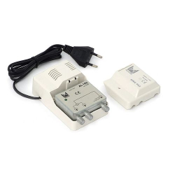 WZMACNIACZ ANTENOWY AL-105 1WE/2WY z zas. 12V