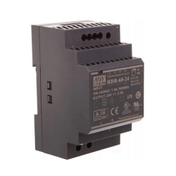 ZASILACZ NA SZYNĘ 24V 2,5A HDR-60-24 MEAN WELL