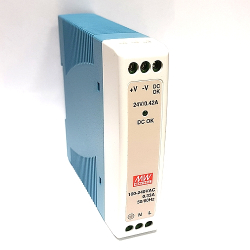 ZASILACZ NA SZYNĘ 24V 0,42A MDR-10-24 MEAN WELL