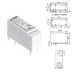 PRZEKAŹNIK 9VDC 8A RM-96P 3011-35-1009 RELPOL