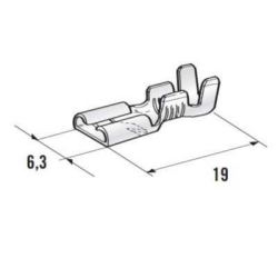 KONEKTOR F6,3/1-2,5 opk=100szt.