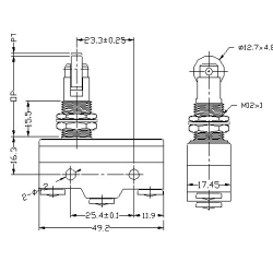 PRZEŁĄCZNIK KRAŃCOWY Z15G1318 15A/250VAC