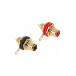 GNIAZDO RCA ZŁOTE DUŻE HQ