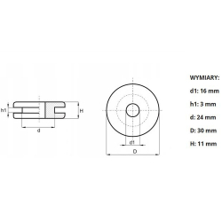 PRZEPUST GUMOWY D30 30mm