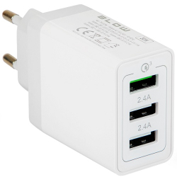 ŁADOWARKA SIECIOWA 3XUSB QC3.0 30W