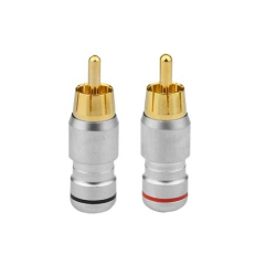 WTYK RCA METALOWY NA PRZEWÓD