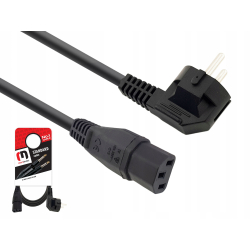 KABEL ZASILAJĄCY 230V WTYK PRO. 3X1,50mm 3M GUMA