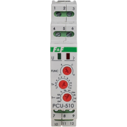 PRZEKAŹNIK CZAS. F&F PCU-510 DUO 24/230V/2x8A