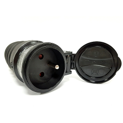 GNIAZDO 230V GUMOWE ZAT. 2P+Z 16A M