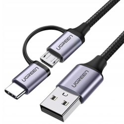 KABEL USB -A -MIKRO USB-USB-C