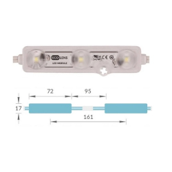 MODUŁ LED ECO LENS V2 0,72W 12V 3000K