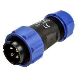 WTYK 4PIN NA PRZEWÓD 25A 500V