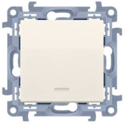 ŁĄCZNIK 230V SIMON10 CW1L.01/41 POJ. PODŚW. BEŻ